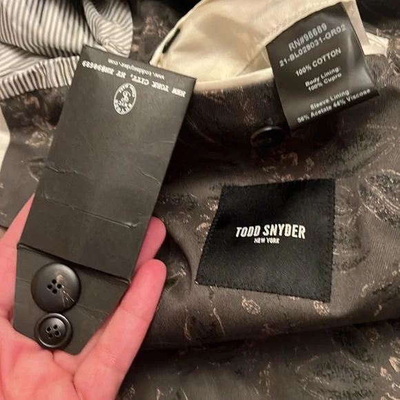 Todd Snyder Green Patterned Blazer - Picture 14 of 15